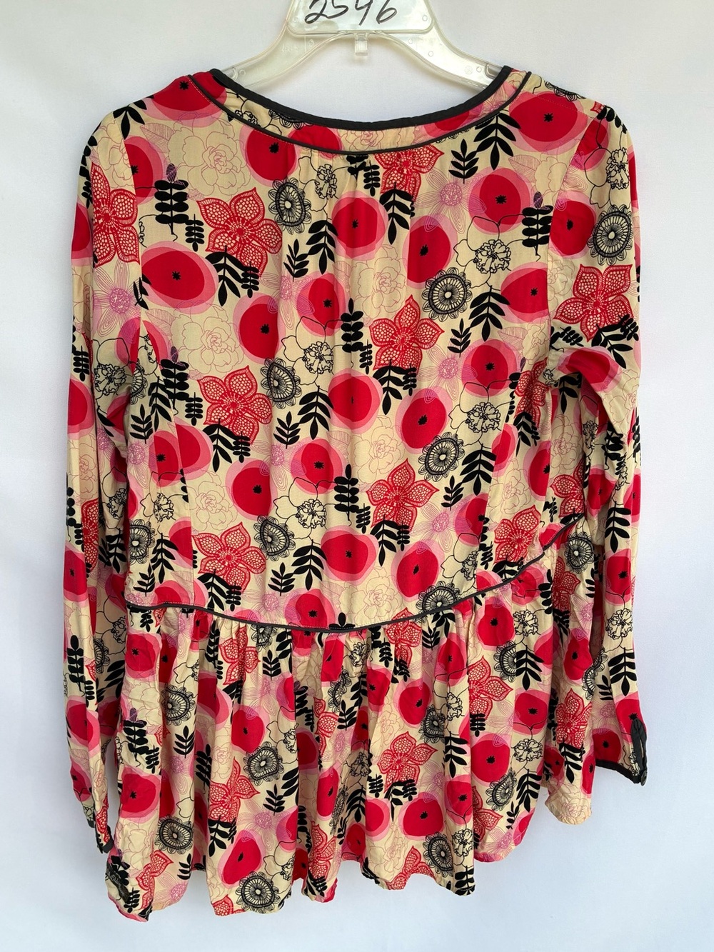 Matilda Jane Mistletoe Magic Poppy Floral Blouse Size Small - Picture 4 of 6